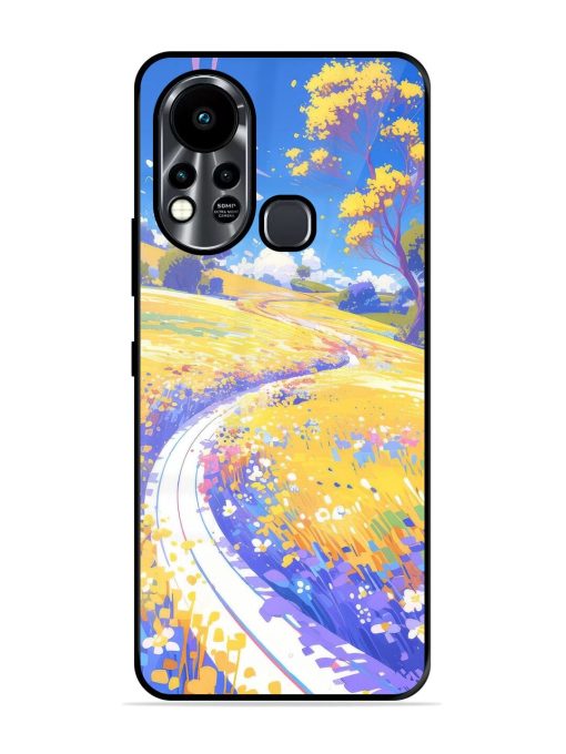 Vibrant Spring Meadow Glossy Soft Edge Case for Infinix Hot 11S Chachhi