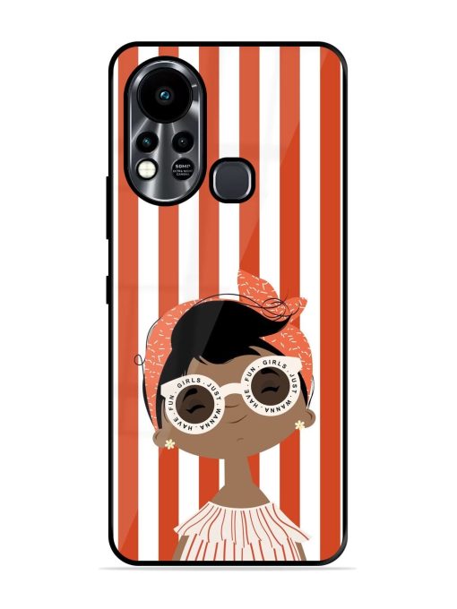 Girls Just Wanna Have Fun Glossy Soft Edge Case for Infinix Hot 11S Chachhi