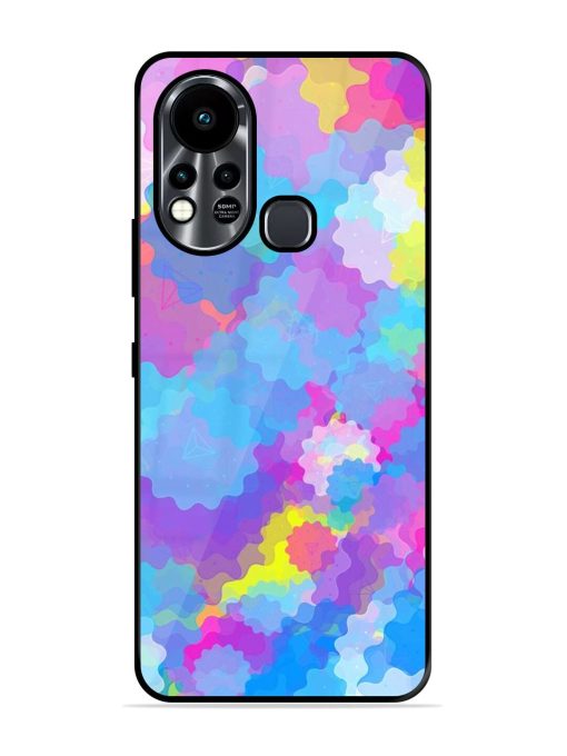 Psychedelic Cloud Burst Glossy Soft Edge Case for Infinix Hot 11S Chachhi