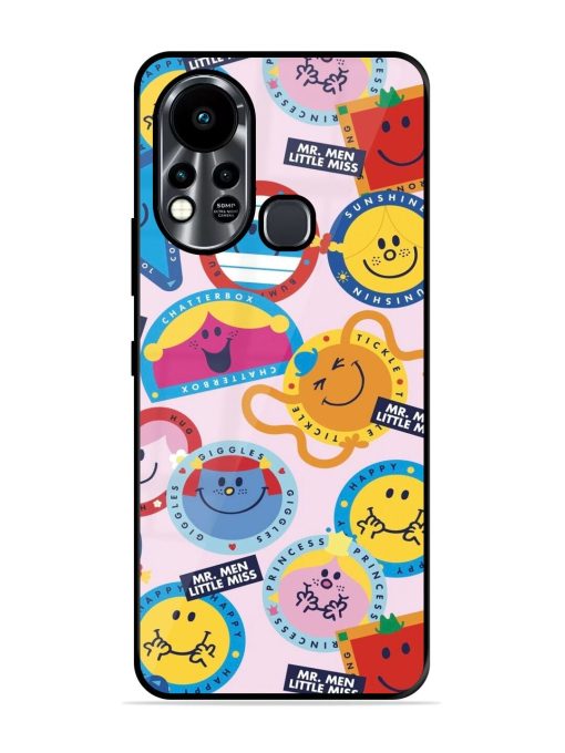 Whimsical Mr. Men & Little Miss Glossy Soft Edge Case for Infinix Hot 11S Chachhi