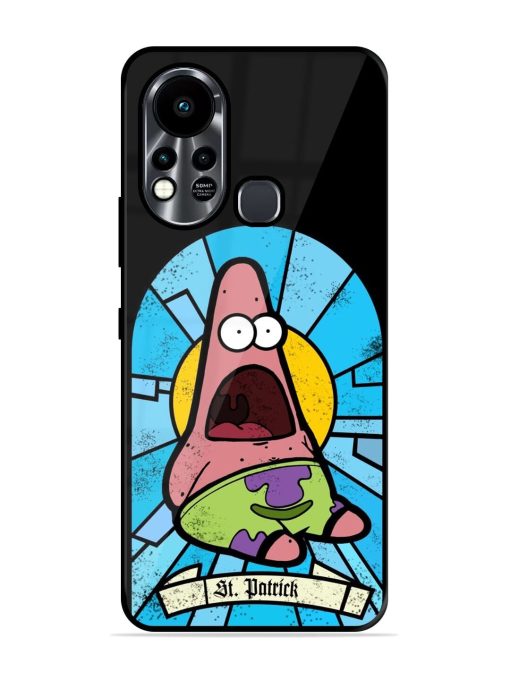 St. Patrick'S Day Stained Glass Patrick Star Glossy Soft Edge Case for Infinix Hot 11S Chachhi