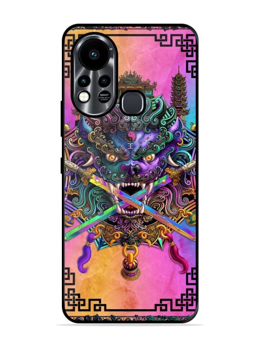 Psychedelic Fu Dog Tapestry Glossy Soft Edge Case for Infinix Hot 11S Chachhi