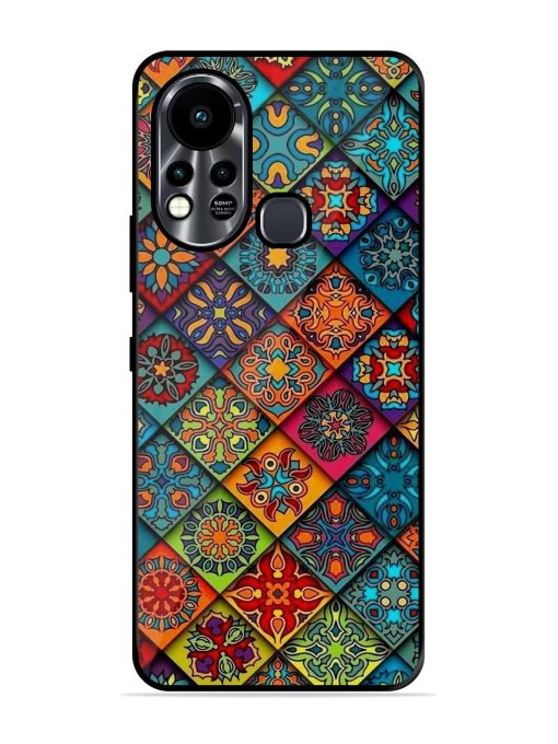 Patchwork Mandala Mosaic Glossy Soft Edge Case for Infinix Hot 11S Chachhi