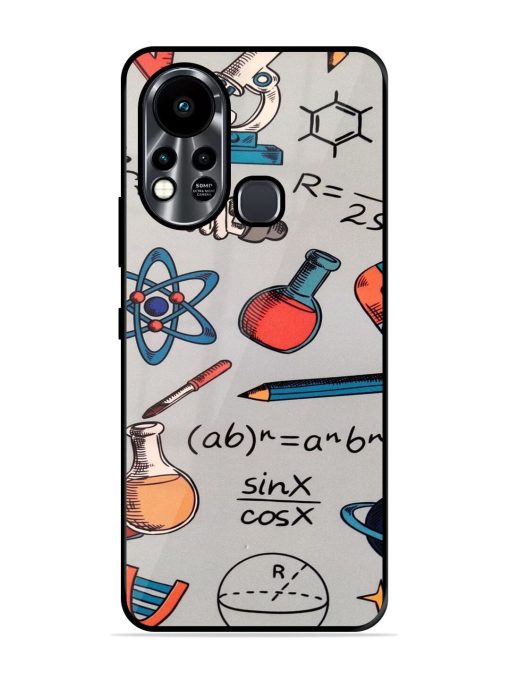 Science Doodle Delight Glossy Soft Edge Case for Infinix Hot 11S Chachhi