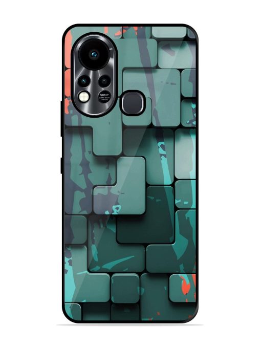 Abstract Geometric Mosaic Glossy Soft Edge Case for Infinix Hot 11S Chachhi