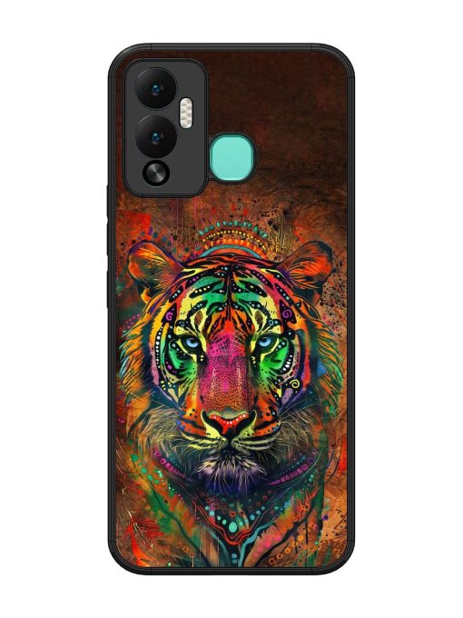 Cosmic Tiger Glossy Soft Edge Case for Infinix Hot 12 Play Chachhi