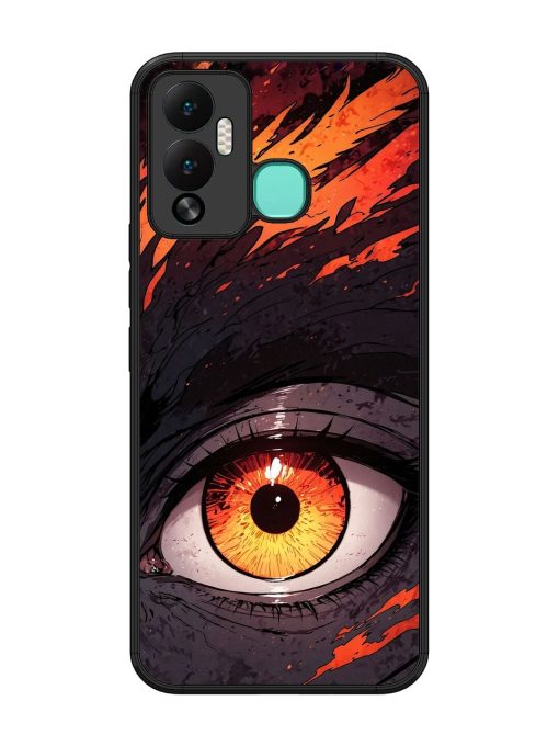 Inferno Gaze Glossy Soft Edge Case for Infinix Hot 12 Play Chachhi