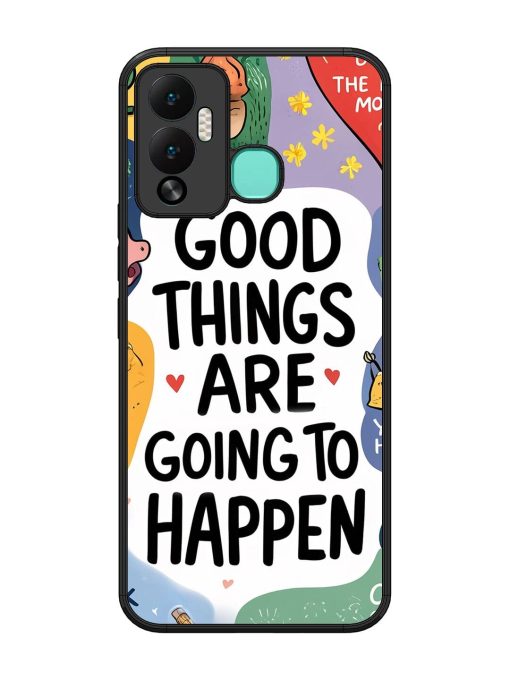 Uplifting Scribbles Glossy Soft Edge Case for Infinix Hot 12 Play Chachhi