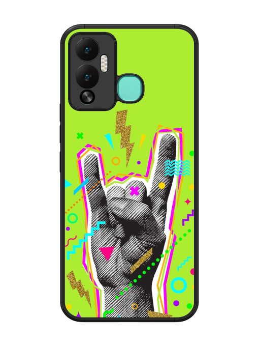 Neon Rock Glossy Soft Edge Case for Infinix Hot 12 Play Chachhi