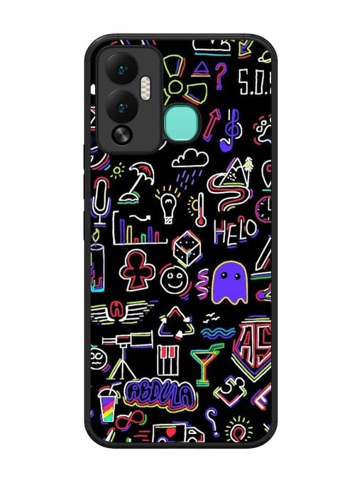 Neon Doodle Glossy Soft Edge Case for Infinix Hot 12 Play Chachhi