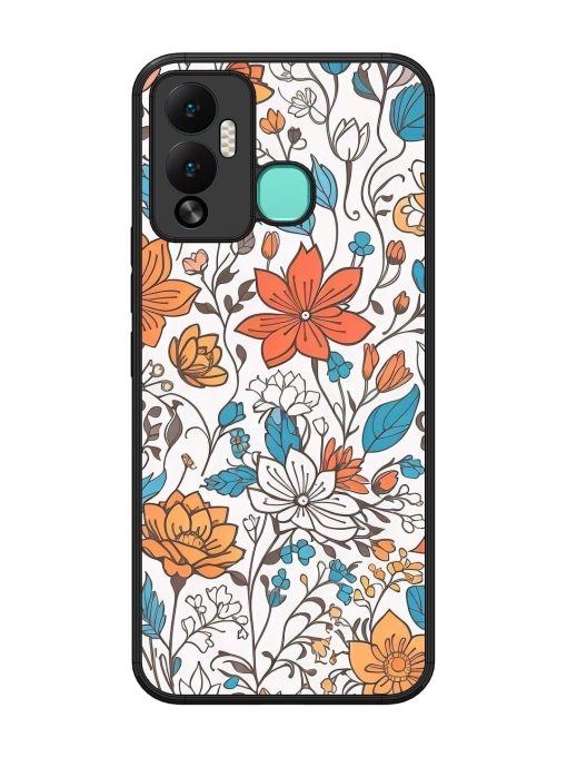 Floral Symphony Glossy Soft Edge Case for Infinix Hot 12 Play Chachhi