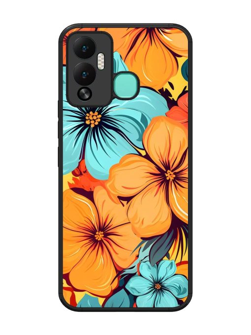 Tropical Bloom Glossy Soft Edge Case for Infinix Hot 12 Play Chachhi