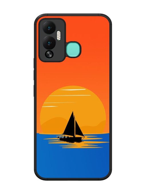 Sunset Sail Glossy Soft Edge Case for Infinix Hot 12 Play