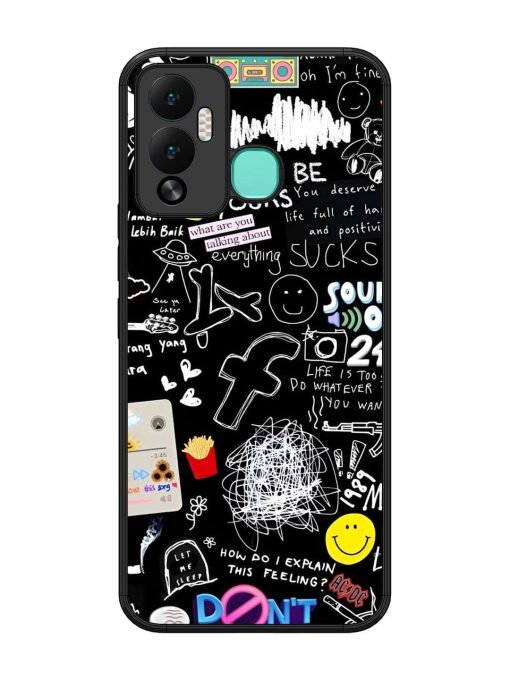 Doodle Diary Glossy Soft Edge Case for Infinix Hot 12 Play Chachhi