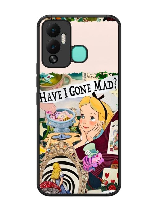 Mad Hatter'S Collage Glossy Soft Edge Case for Infinix Hot 12 Play Chachhi