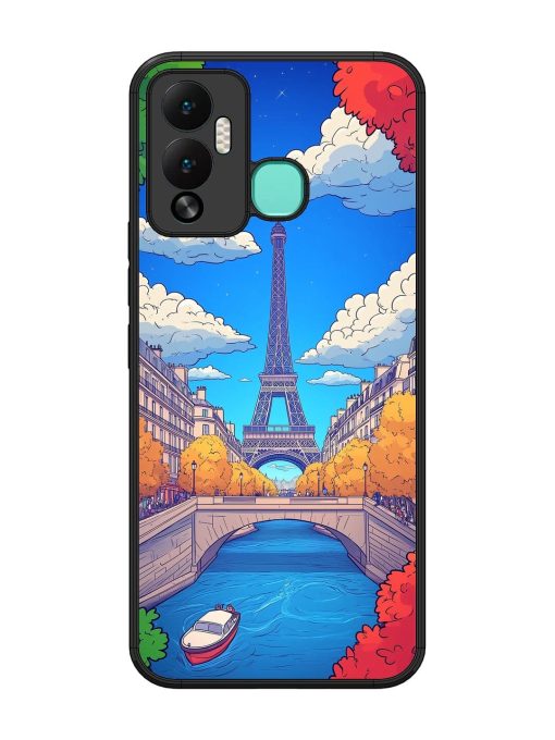 Parisian Panorama Glossy Soft Edge Case for Infinix Hot 12 Play Chachhi