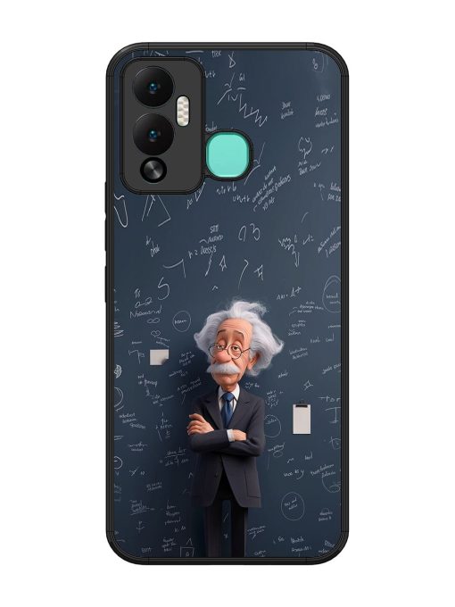 Albert Einstein Glossy Soft Edge Case for Infinix Hot 12 Play Chachhi