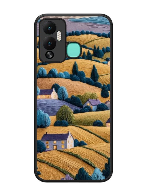 Rolling Hilltop Haven Glossy Soft Edge Case for Infinix Hot 12 Play Chachhi