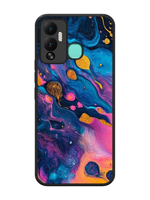 Cosmic Swirl Glossy Soft Edge Case for Infinix Hot 12 Play Chachhi