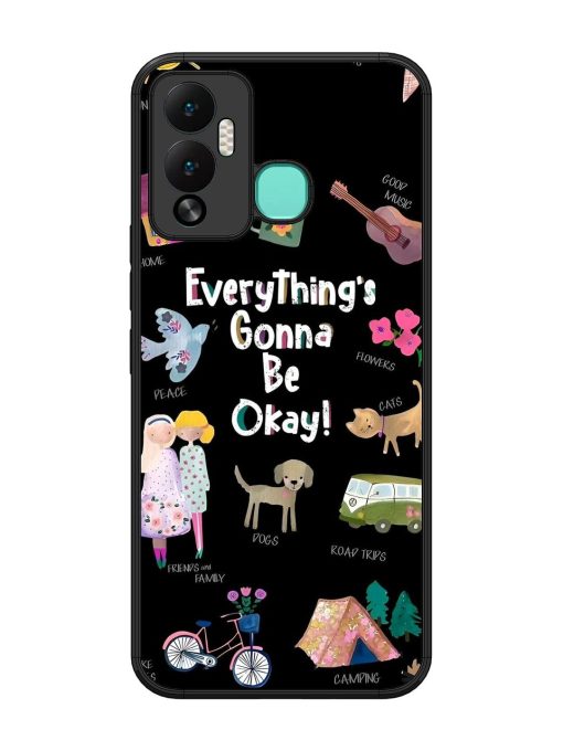 Everything'S Gonna Be Okay Glossy Soft Edge Case for Infinix Hot 12 Play Chachhi