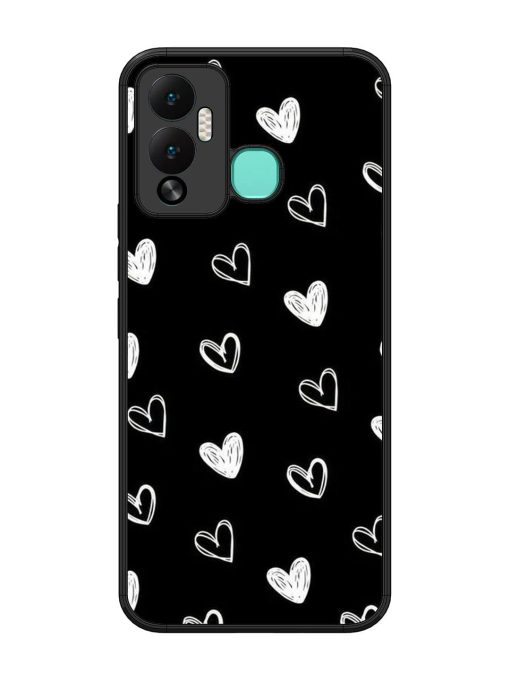 Scattered Hearts Glossy Soft Edge Case for Infinix Hot 12 Play