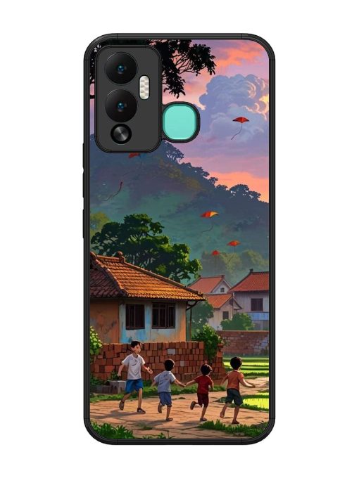 Sunset Play Glossy Soft Edge Case for Infinix Hot 12 Play Chachhi