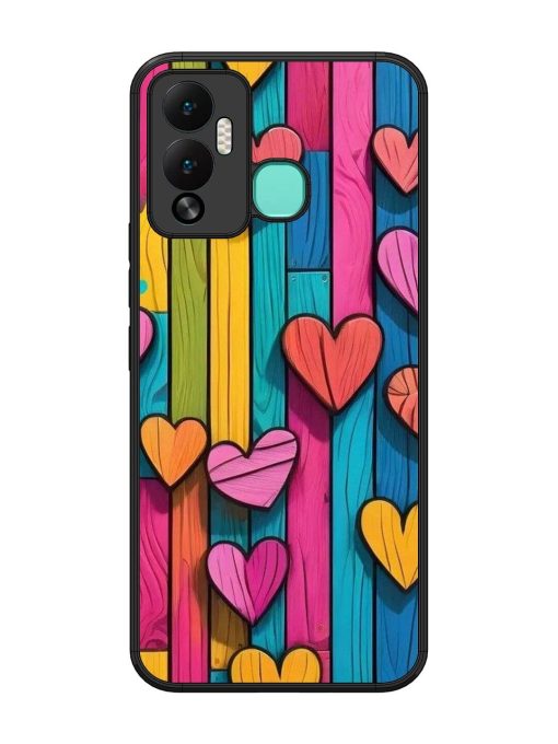 Rainbow Of Hearts Glossy Soft Edge Case for Infinix Hot 12 Play Chachhi