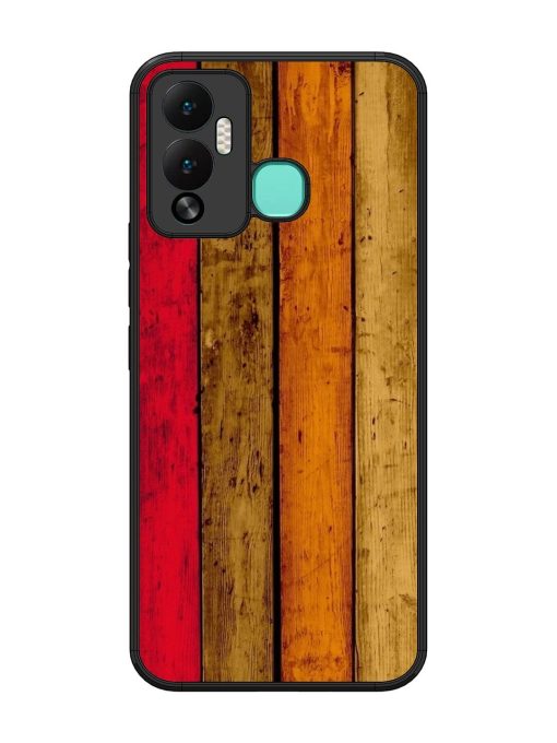 Colorful Woodgrain Glossy Soft Edge Case for Infinix Hot 12 Play Chachhi