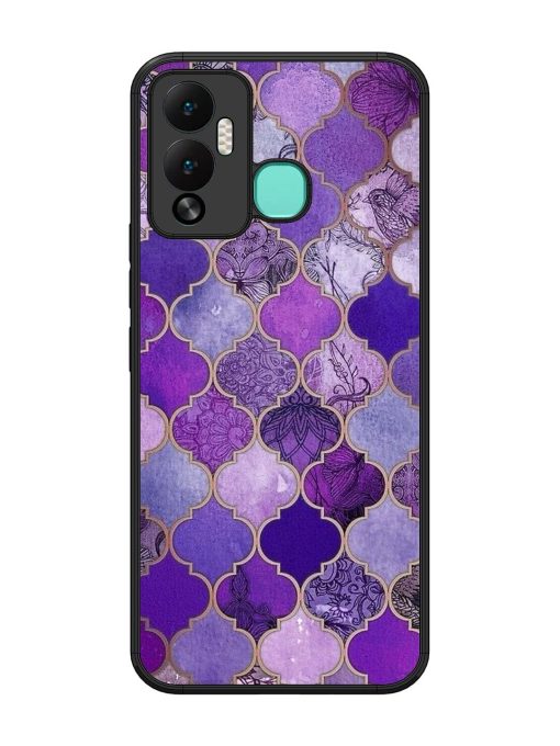 Purple Mosaic Magic Glossy Soft Edge Case for Infinix Hot 12 Play Chachhi