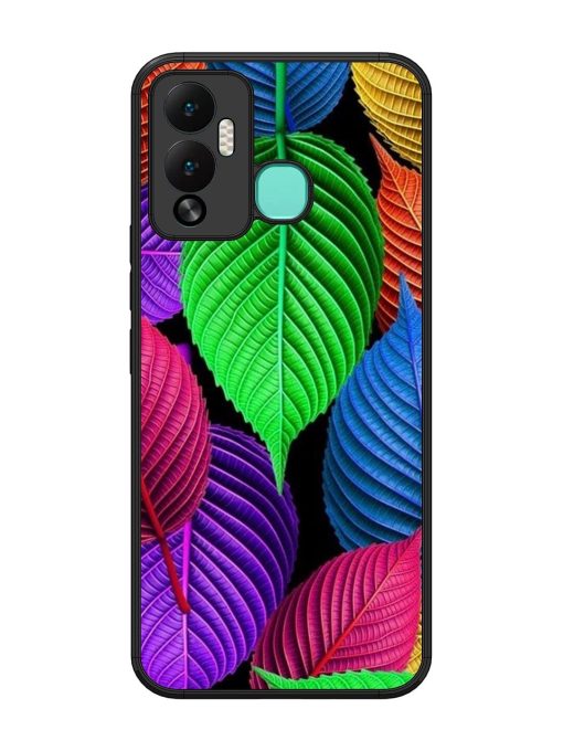 Rainbow Leaf Symphony Glossy Soft Edge Case for Infinix Hot 12 Play Chachhi