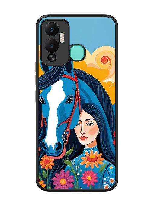 Equine Enchantment Glossy Soft Edge Case for Infinix Hot 12 Play Chachhi