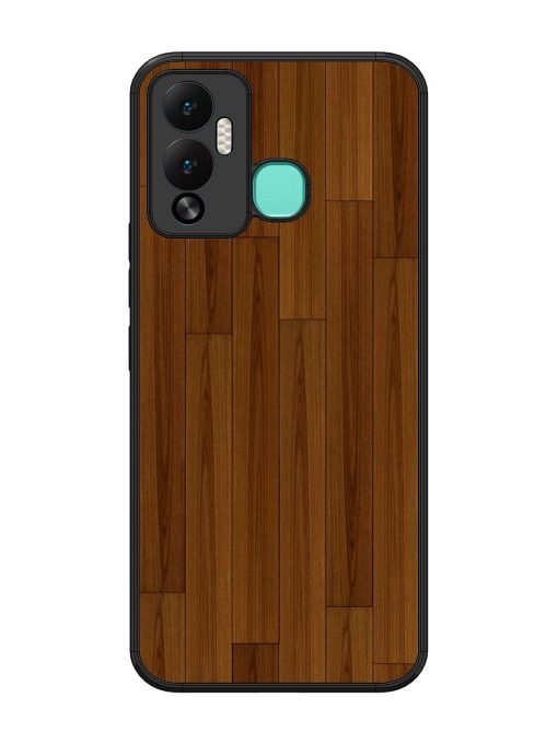 Warm Woodgrain Glossy Soft Edge Case for Infinix Hot 12 Play Chachhi