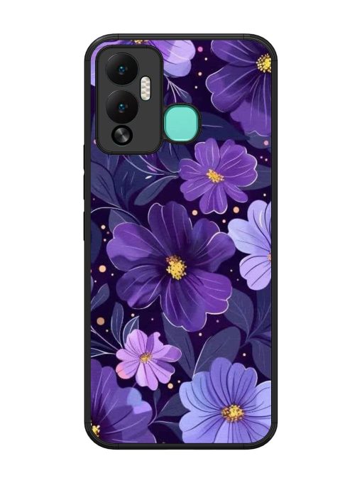 Purple Paradise Glossy Soft Edge Case for Infinix Hot 12 Play