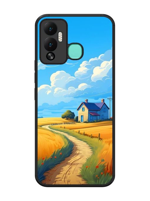 Countryside Cottage Glossy Soft Edge Case for Infinix Hot 12 Play Chachhi