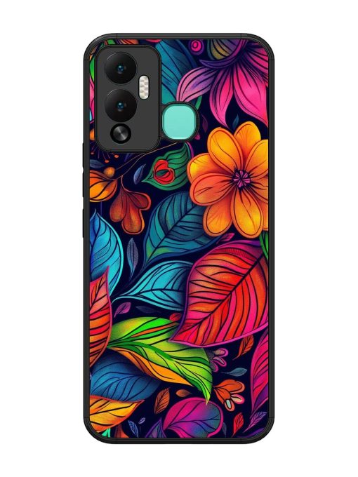 Rainbow Of Blooms Glossy Soft Edge Case for Infinix Hot 12 Play Chachhi