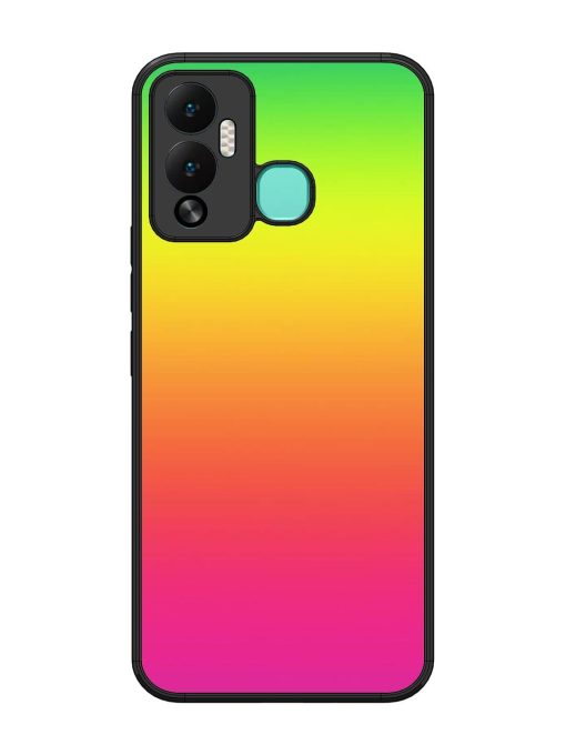 Rainbow Gradient Glossy Soft Edge Case for Infinix Hot 12 Play Chachhi