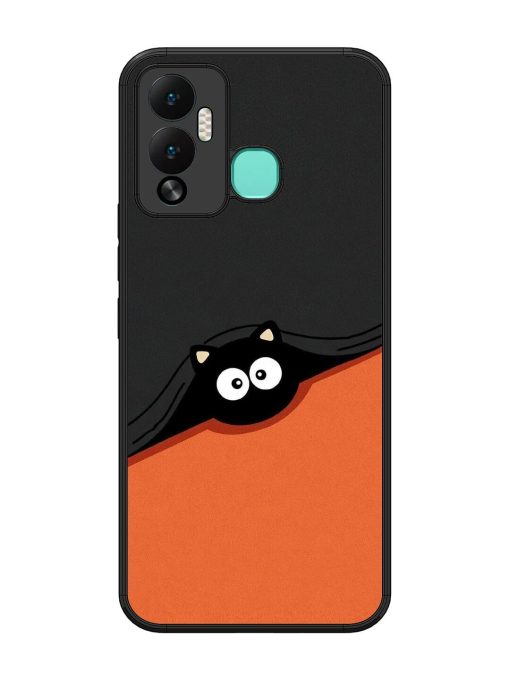 Peek-A-Boo Kitty Glossy Soft Edge Case for Infinix Hot 12 Play Chachhi