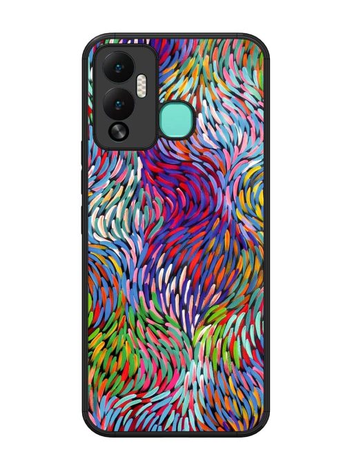 Vibrant Waves Glossy Soft Edge Case for Infinix Hot 12 Play Chachhi