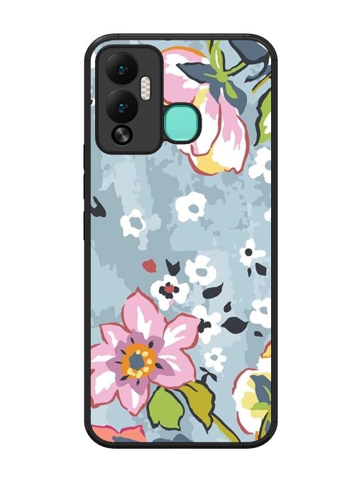 Floral Fantasy Glossy Soft Edge Case for Infinix Hot 12 Play Chachhi