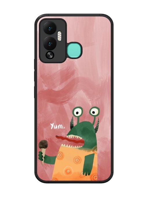 Hungry Monster Glossy Soft Edge Case for Infinix Hot 12 Play Chachhi