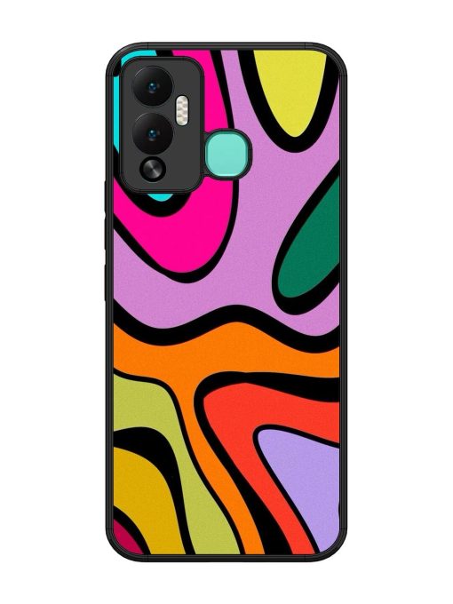 Groovy Swirls Glossy Soft Edge Case for Infinix Hot 12 Play Chachhi