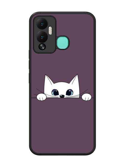 Peek-A-Boo Kitty Glossy Soft Edge Case for Infinix Hot 12 Play Chachhi