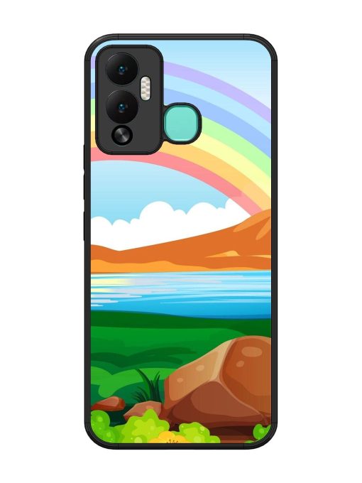 Rainbow Over The Lake Glossy Soft Edge Case for Infinix Hot 12 Play Chachhi