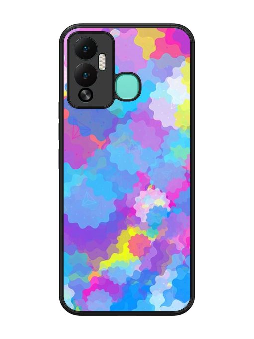 Psychedelic Cloud Burst Glossy Soft Edge Case for Infinix Hot 12 Play Chachhi