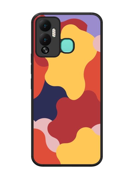 Gooey Color Chaos Glossy Soft Edge Case for Infinix Hot 12 Play Chachhi