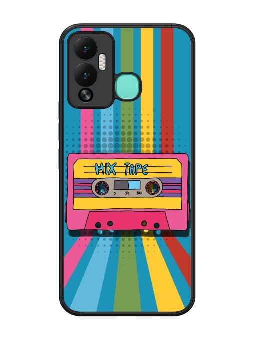 Retro Cassette Tapes Glossy Soft Edge Case for Infinix Hot 12 Play Chachhi