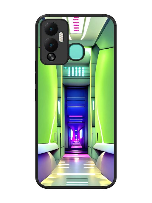 Neon Corridor Glossy Soft Edge Case for Infinix Hot 12 Play Chachhi