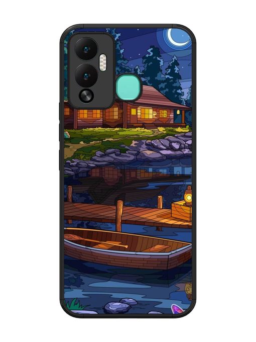 Moonlit Serenity Glossy Soft Edge Case for Infinix Hot 12 Play Chachhi