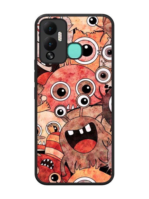 Monster Mash Glossy Soft Edge Case for Infinix Hot 12 Play Chachhi