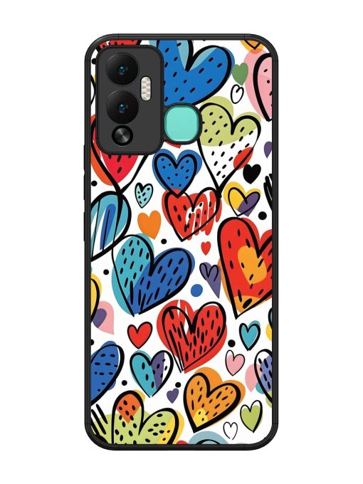 Heartfelt Harmony Glossy Soft Edge Case for Infinix Hot 12 Play Chachhi